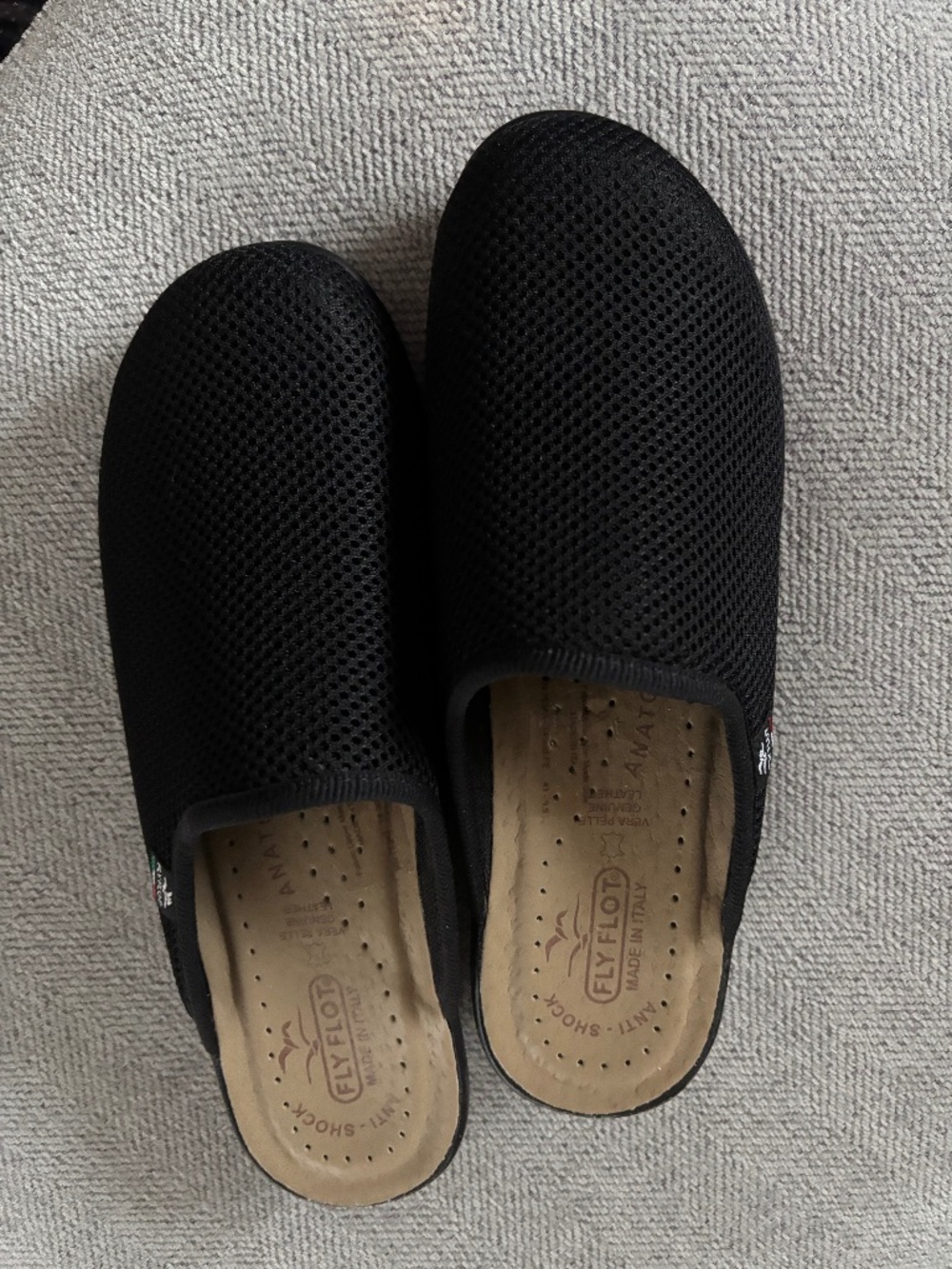 Fly Flot mesh clogs, black Size 41, never worn